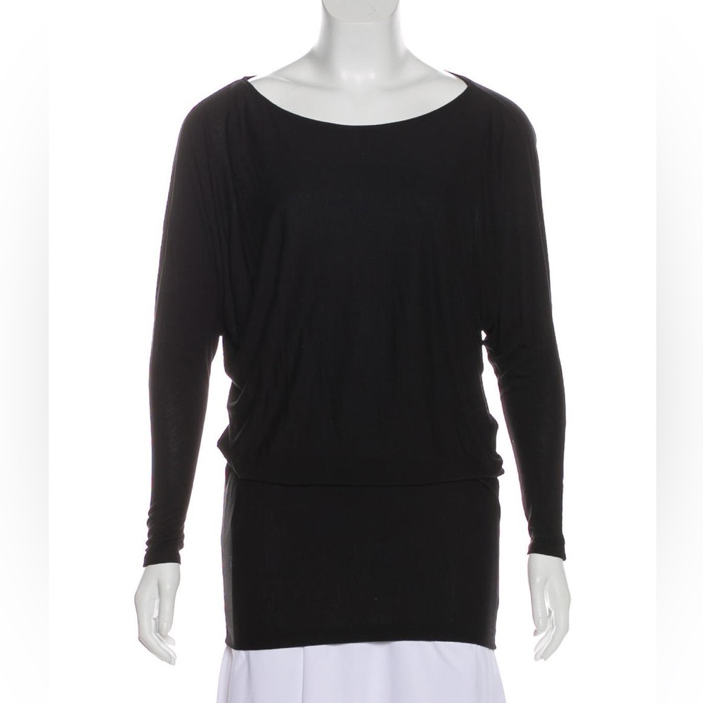 Vince black scoop neck top XS